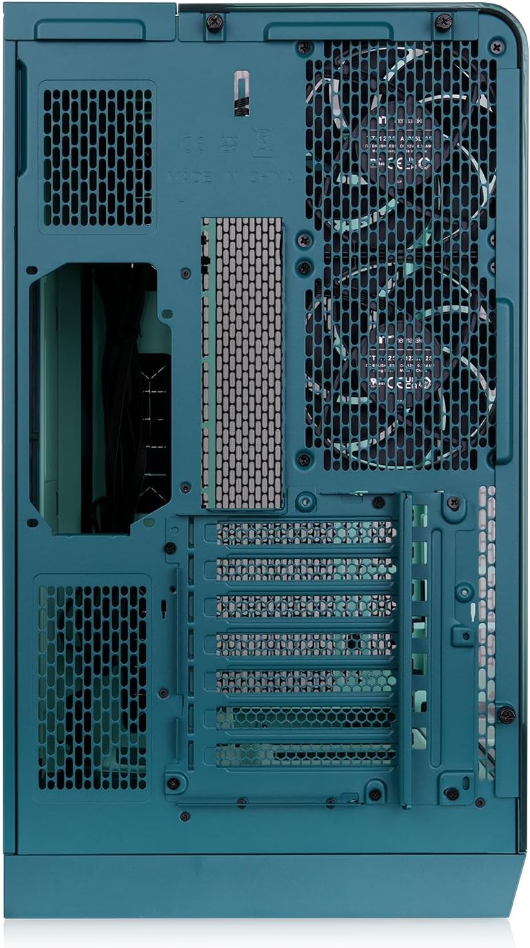 Thermaltake View 390 Air; Mid Tower; 2x120mm CT Fans Included; 360mm Radiator Support; 420mm GPU Clearance; Hidden Connector Support; Rotatable PCIe Slots; Transformative Teal; CA-11F-00MTWN-00