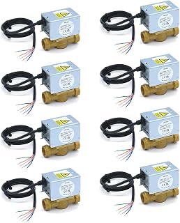 8 x Honeywell V4043H 1056 Alternative – 2 Port Motorised Zone Valve 22mm from Tesla (Eight Pack)