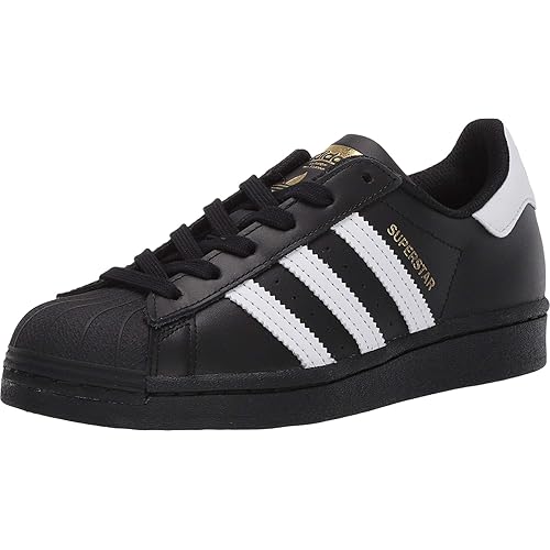 adidas Originals mens Superstar Sneaker, Black/White/Black, 12 US