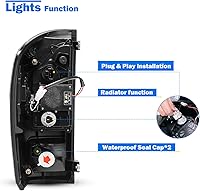 Vista 50 de WOLFSTORM LED Tail Light Fit for 2016-2023 Toyota Tacoma, 2016-2013 Toyota Tacoma Tail Light Replacement Assembly,1 Pair(Clear Lens)