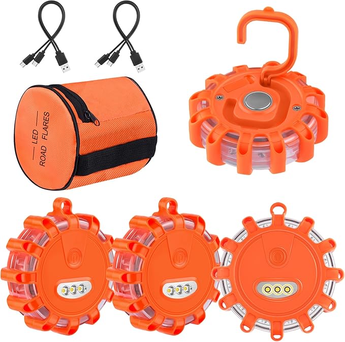 Tobfit LED Road Flares Kit