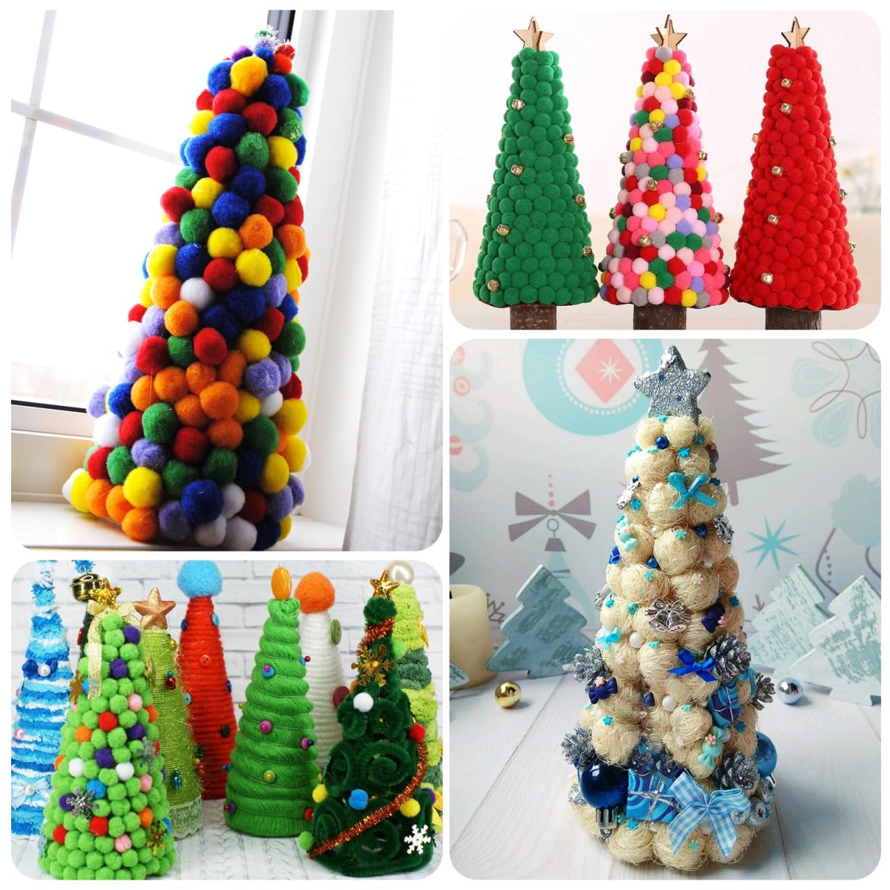 Angoily 2 conos de espuma blanca hechos a mano para proyectos de manualidades, base de adorno de poliestireno sólido para decoraciones de Navidad, preescolar y jardín de infantes, accesorios de