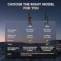 Vista 8 de Bloqueo del pedal de freno, dispositivo antirrobo para coche, bloqueo de embrague y freno de vehículo multifuncional de servicio pesado para SUV