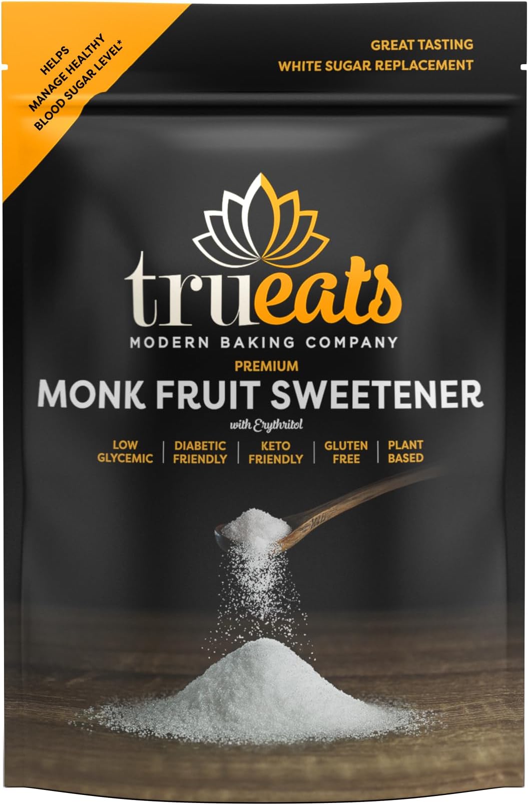 Monk Fruit Sugar Substitute Keto Friendly NonGlycemic Zero