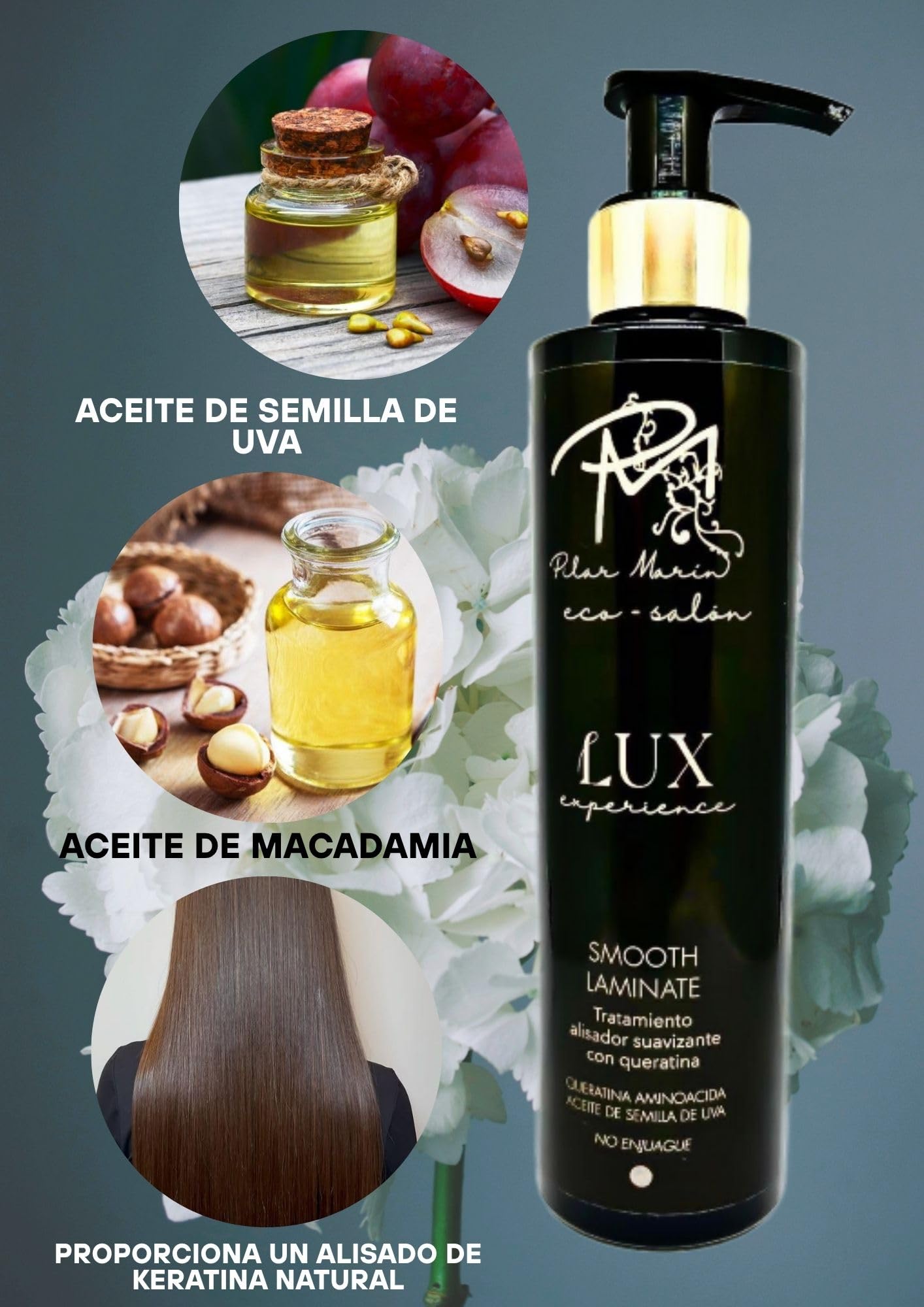 ALISADO DE QUERATINA - SMOOTH LAMINATE - LUX EXPERIENCE 250 ml. Crema Alisadora de Lujo para cabello Encrespado | ideal para Alisado Profesional en Casa | Recomendado por profesionales del cabello.