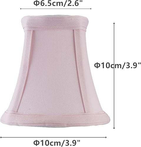 Miniatura 3 de Mini lámpara con clip para bombillas de candelabro, pantalla de tela de barril solo para bombillas de vela, lámpara de pared, accesorios de