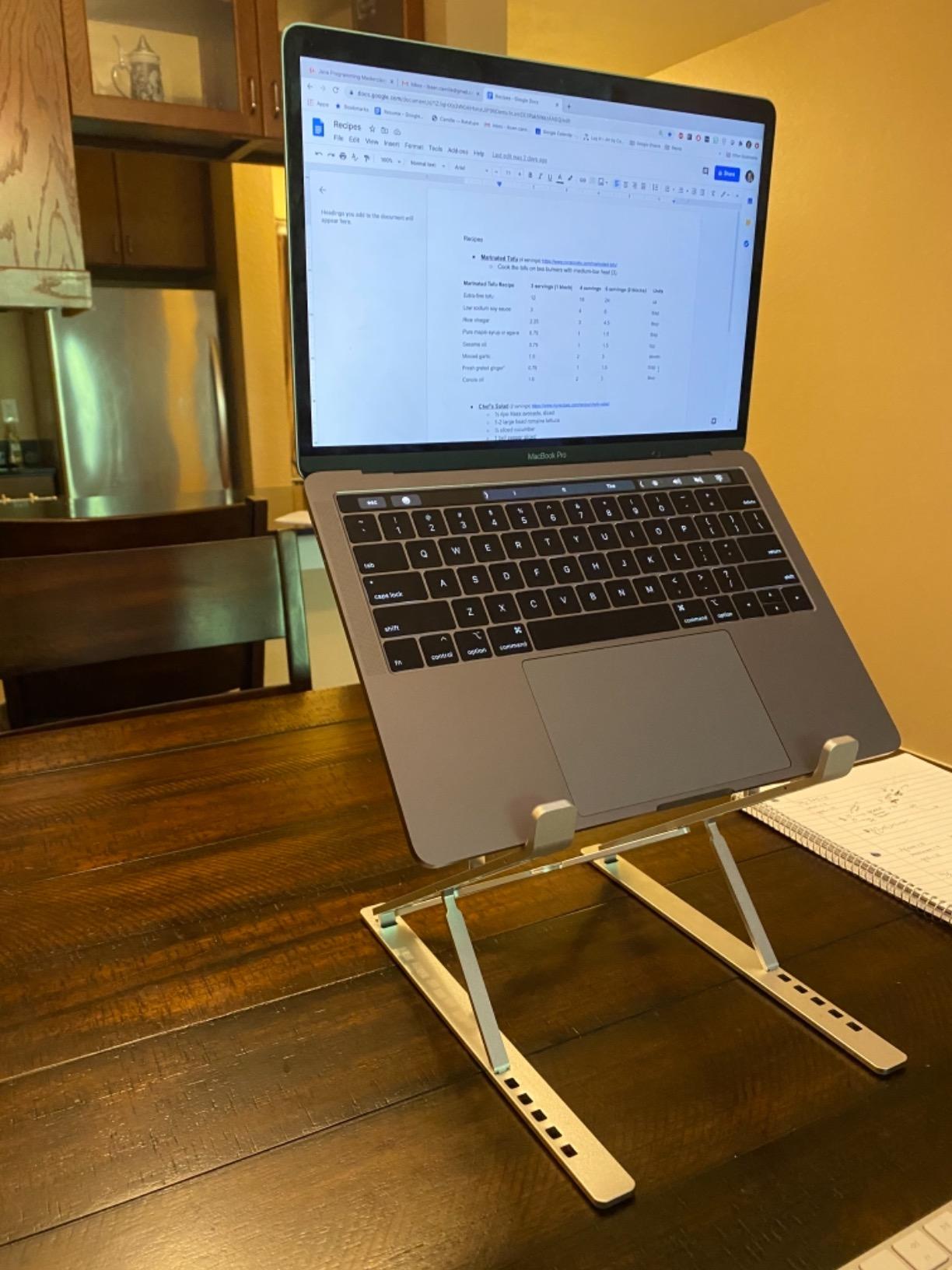 ElfAnt Laptop Stand Adjustable Portable Aluminum For 10" 17" Laptop