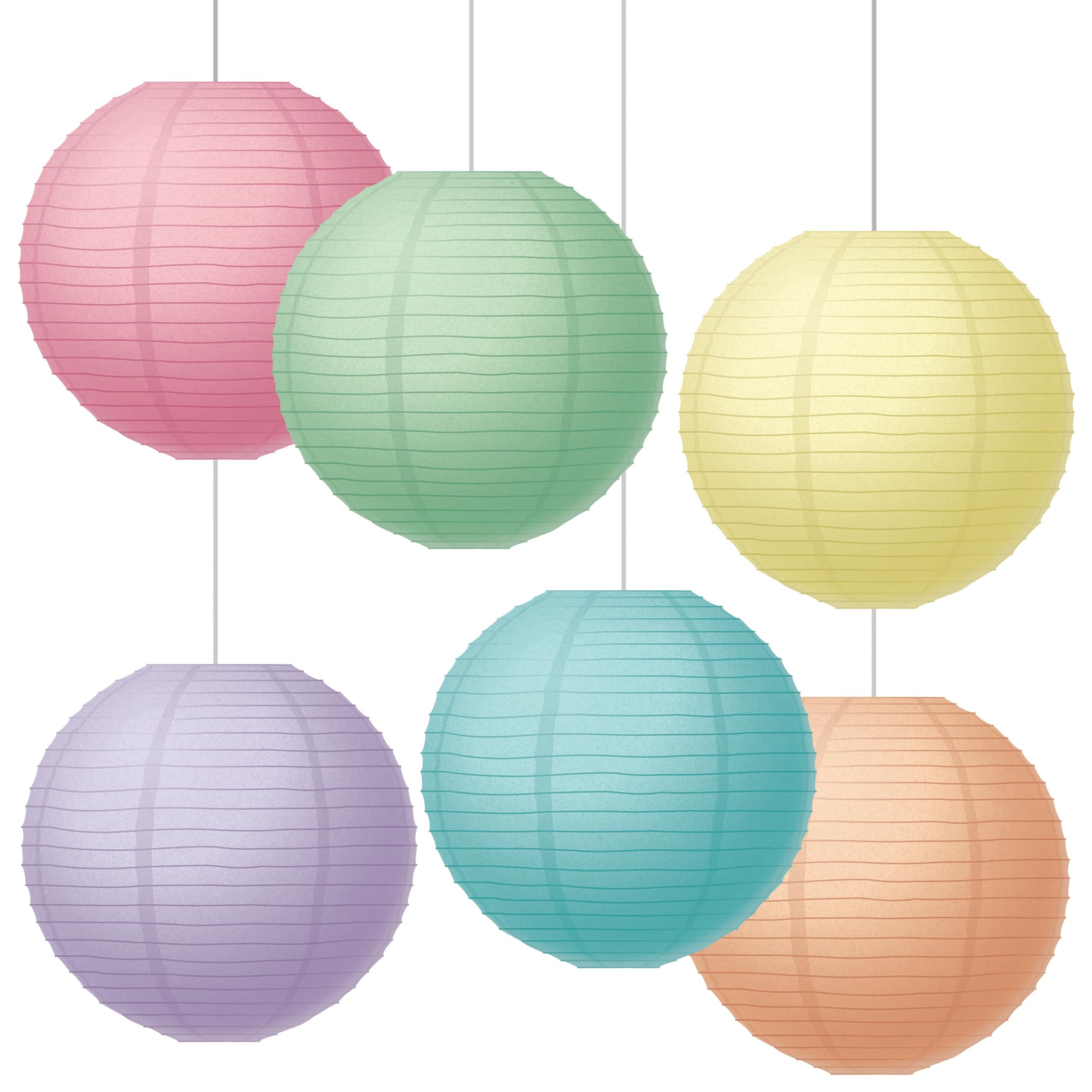 Teacher Created Resources Pastel Pop 8" Hanging Paper Lanterns