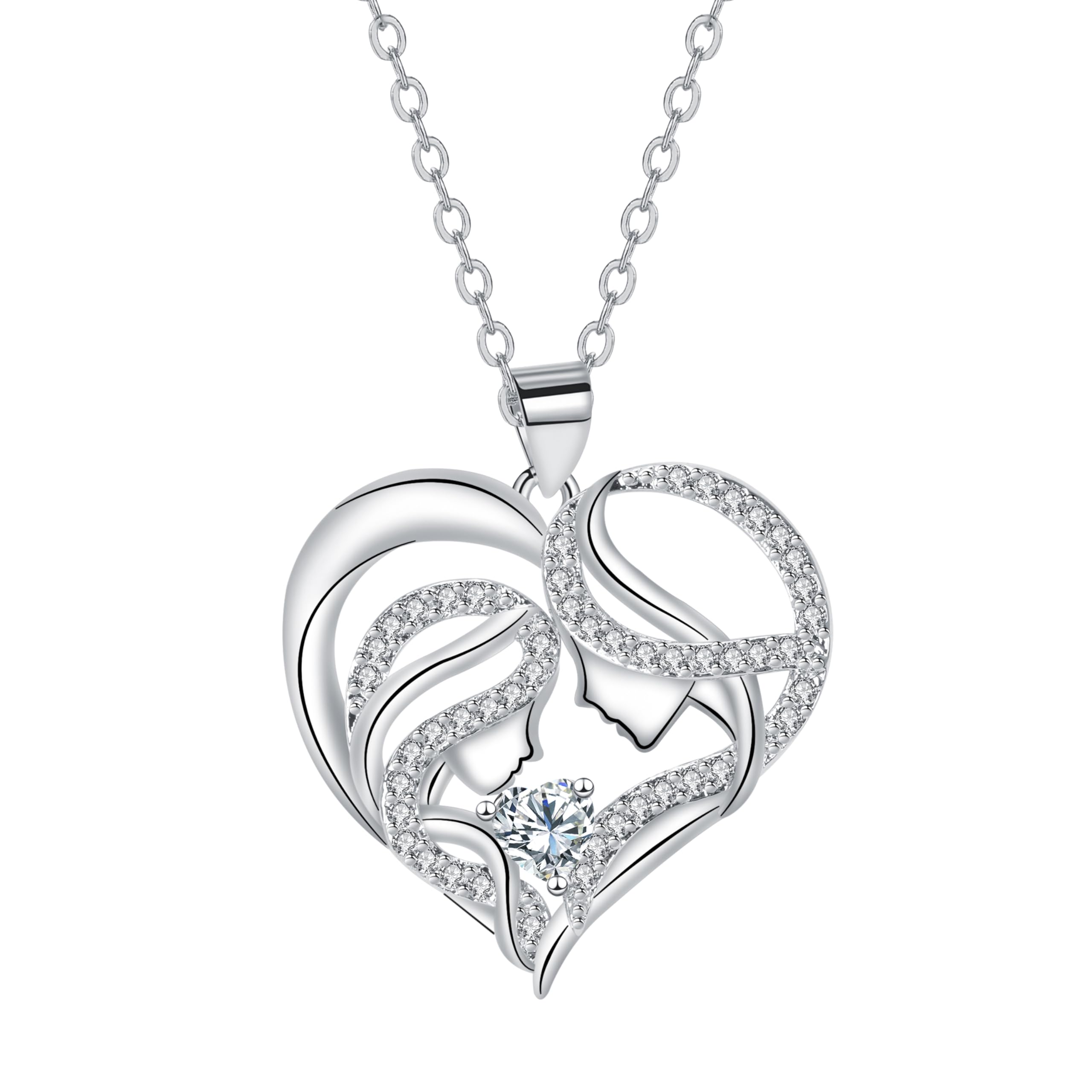 J.MUEN 925 Sterling Silber Kette für Mutter Schwester – Geburtstags ideal für Frauen & Mädchen