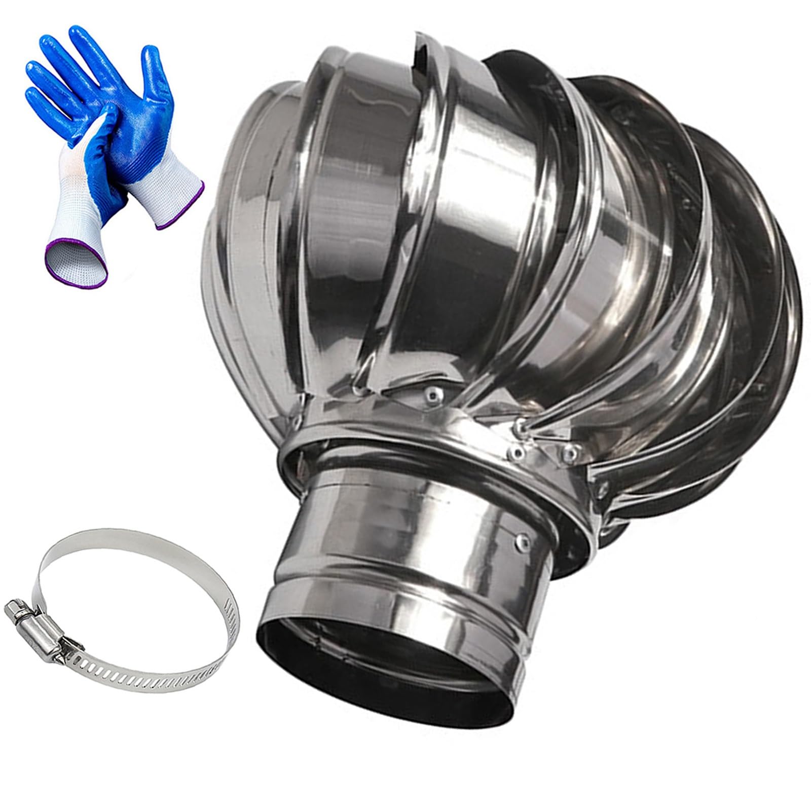 calotta per camino, Tappo di sfiato rotondo, acciaio inossidabile 304 spesso, per cucina, camera da letto, bagno, ufficio, ecc. Portabottiglie)(7.9inch(200mm))