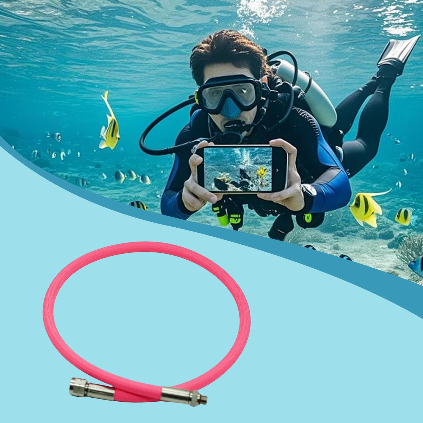 Pezzo di Ricambio per Erogatore di Bassa Pressione, Resistente all'Usura, Accessorio per Erogatore Subacqueo, Leggero per Immersioni.