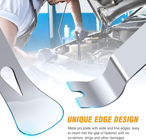 Vista 78 de GOOACC GRC-90 - Juego de 8 herramientas de eliminación de arañazos de ajuste automático, panel de tablero de audio para automóvil, kit de Azul