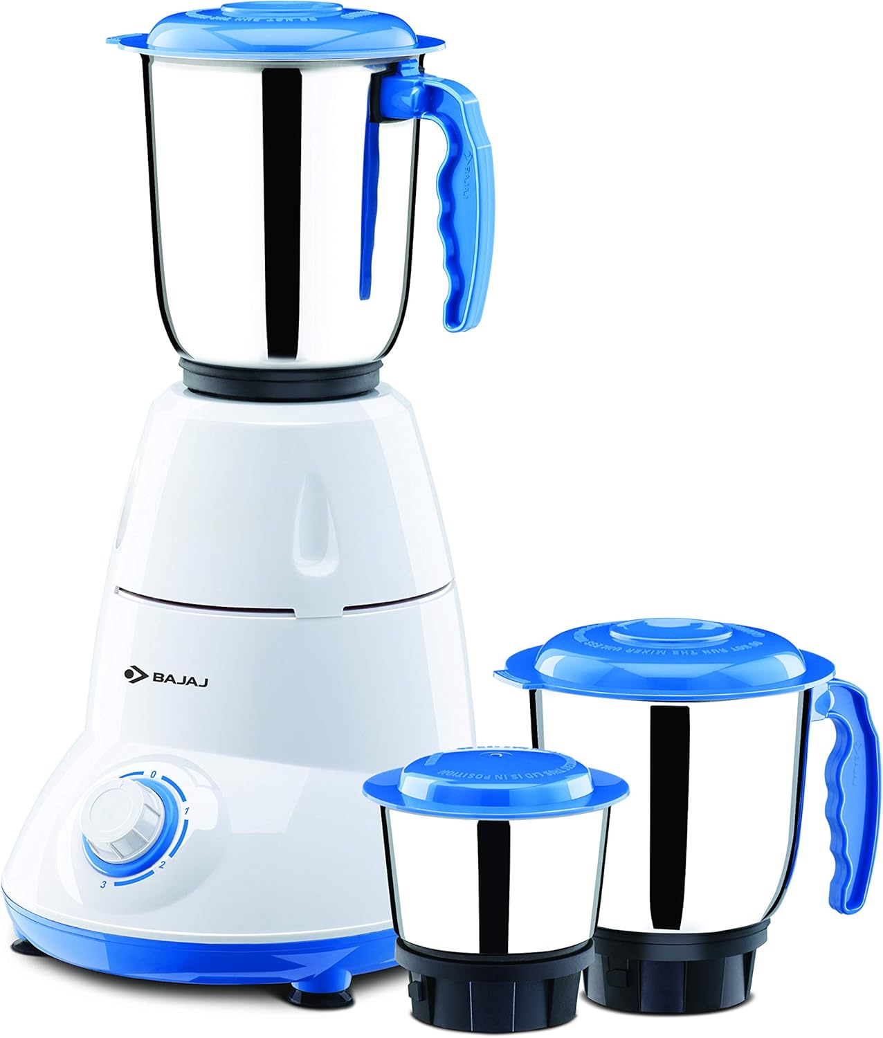 Bajaj Bravo Dlx Mixer Grinder, 500 Watts, 3 Jars