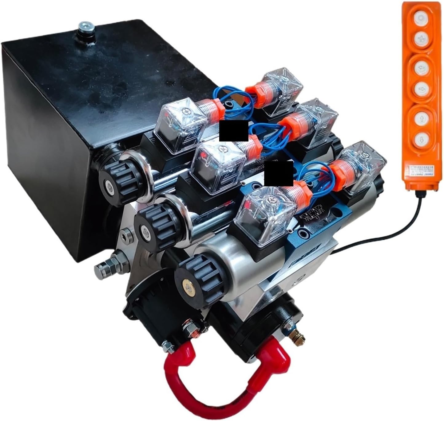 1pcs 0.8kW AC Hydraulic Power Unit (3-Way, 6-Specification), Handle Type, Suitable for excavators, Construction Machinery, etc.(60V)