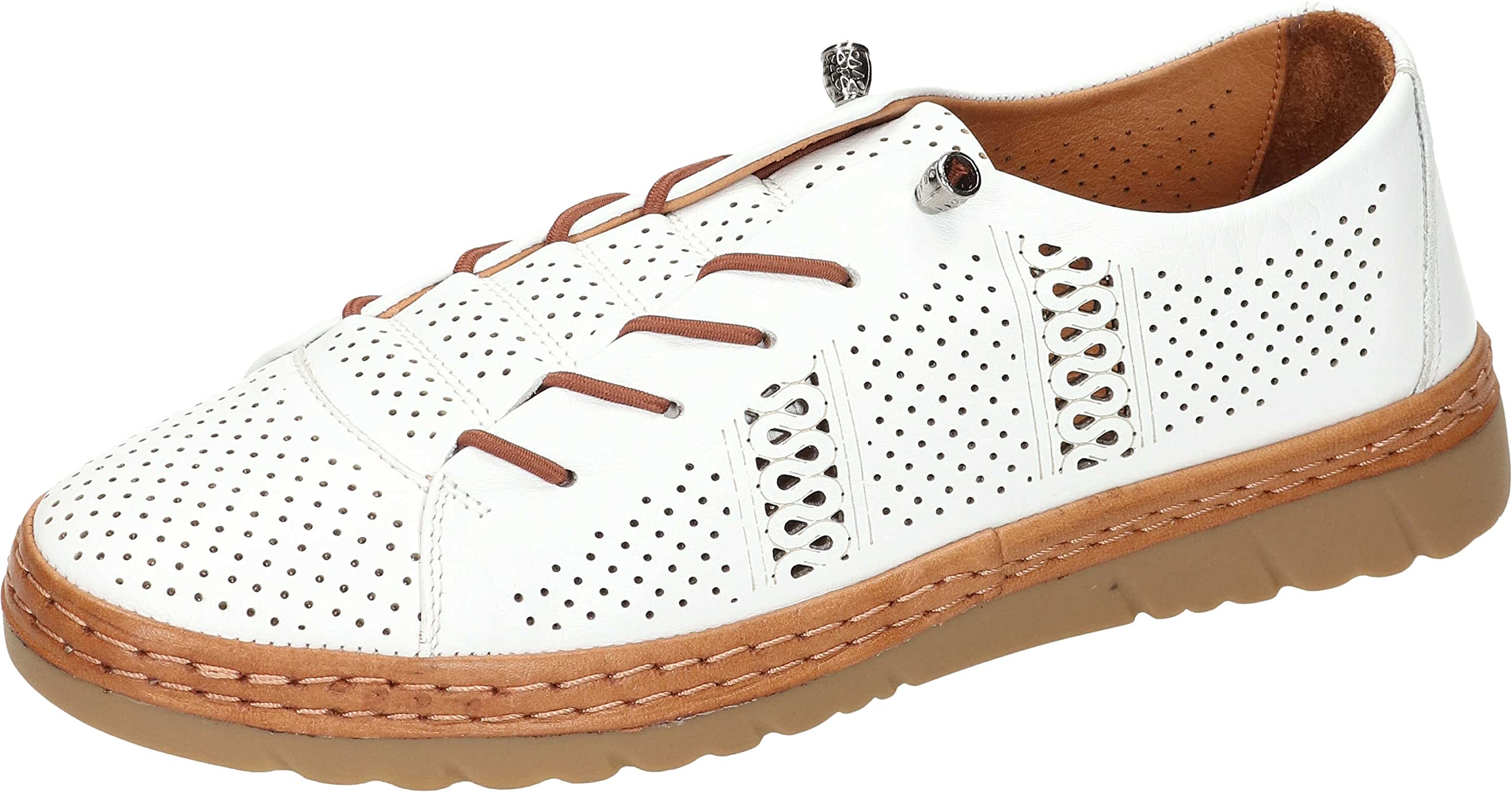 Manitu 840010-03, Loafer, Weiß,