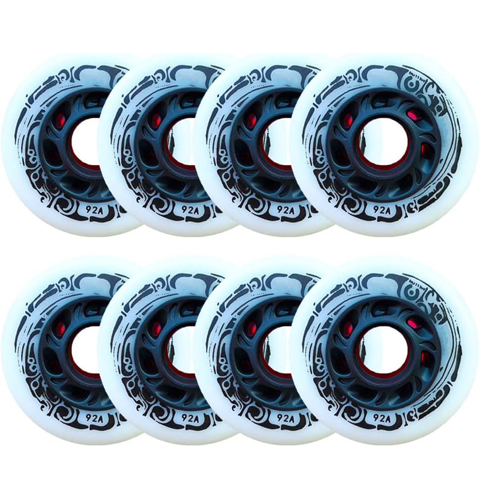 Ruote per Pattini in Linea 72Mm/ 76Mm/ 80Mm Ruote di Ricambio per Pattini in Linea Ruote di Ricambio per Pattini per Interni Ed Esterni Confezione da 8