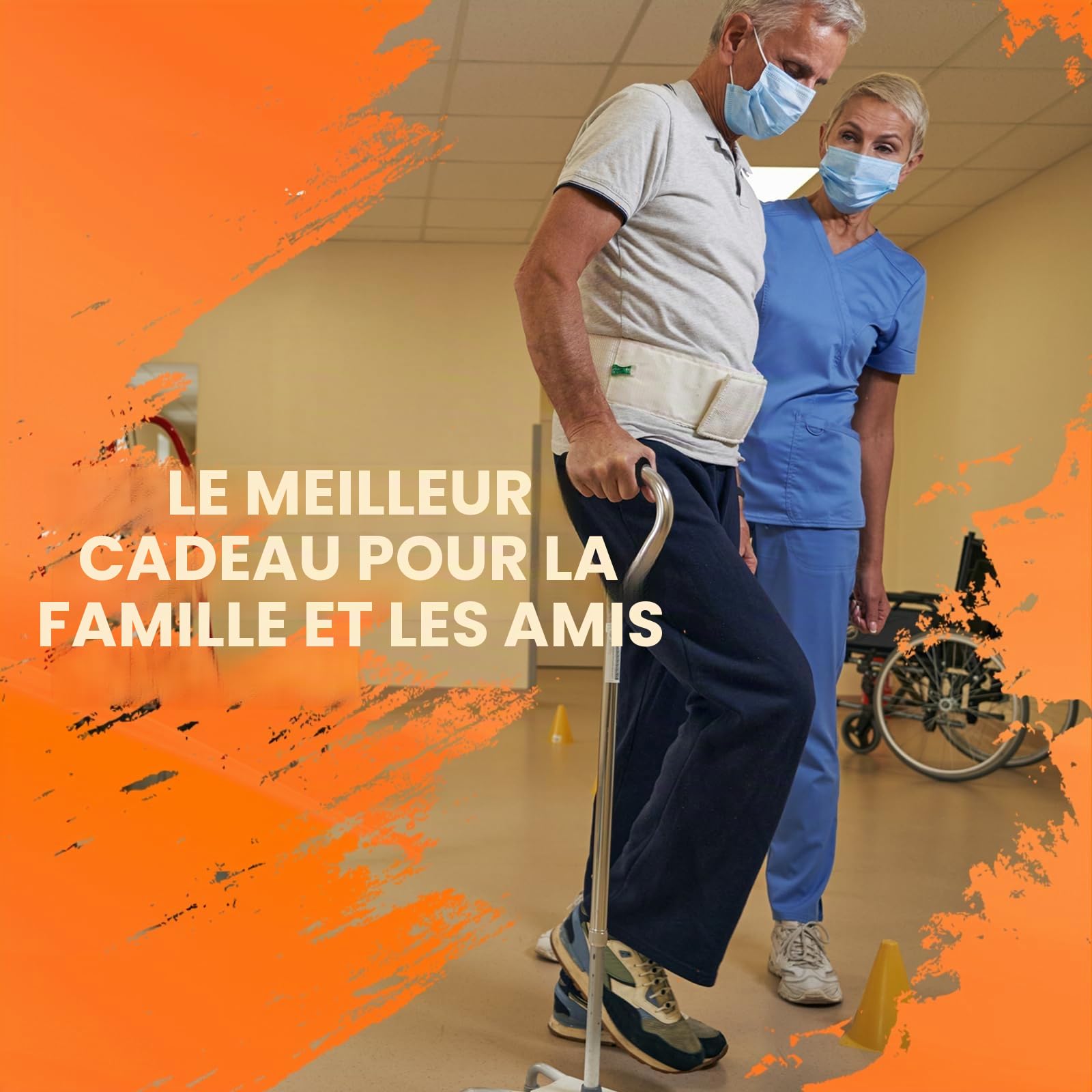supregear Poignée de Canne, Remplacement Poignées en Mousse pour Canne de Marche et Béquille, Poignée Mousse pour Guidon de Vélo, 4,53 x 0,98 x 0,98 Pouces