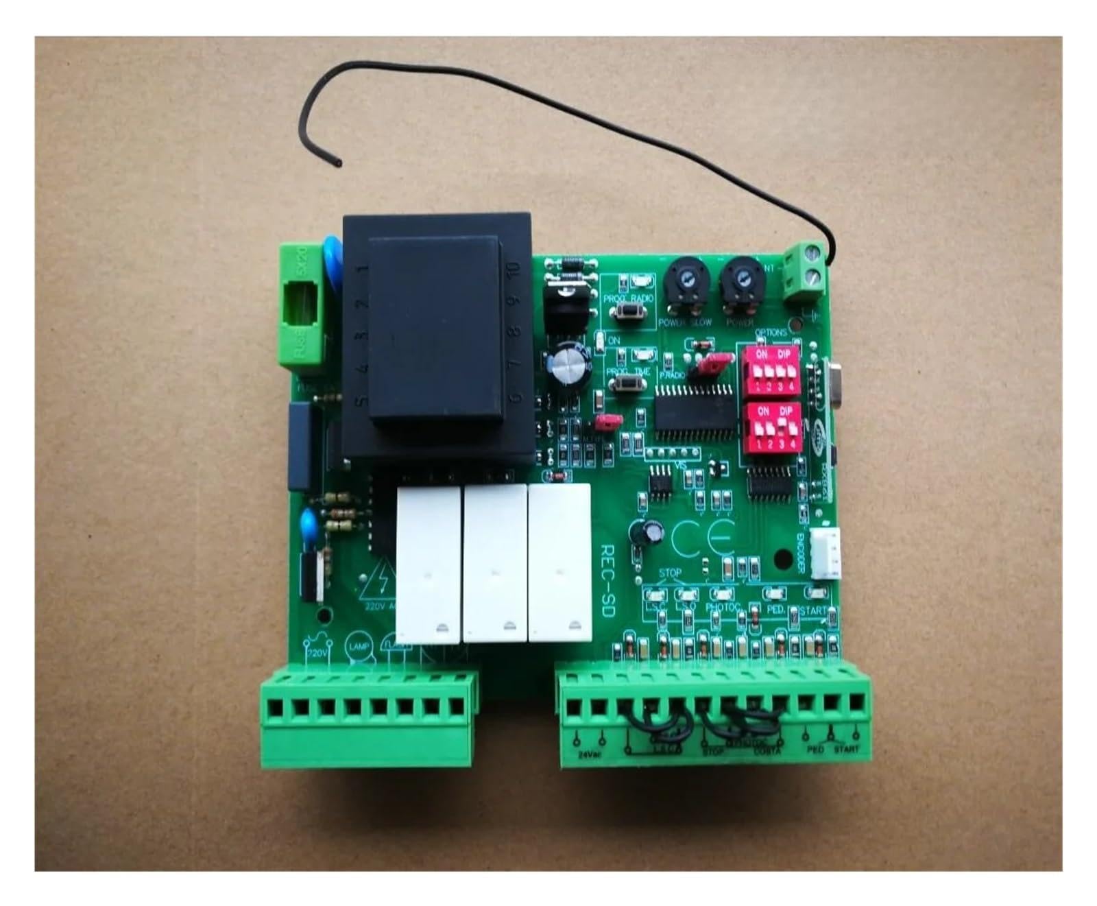 Mjfvn No Remote Gate Motor Controller Board Electronic Card For Sliding Gate Opener 220V Ac Model 433.92 Mhz(No Remote)
