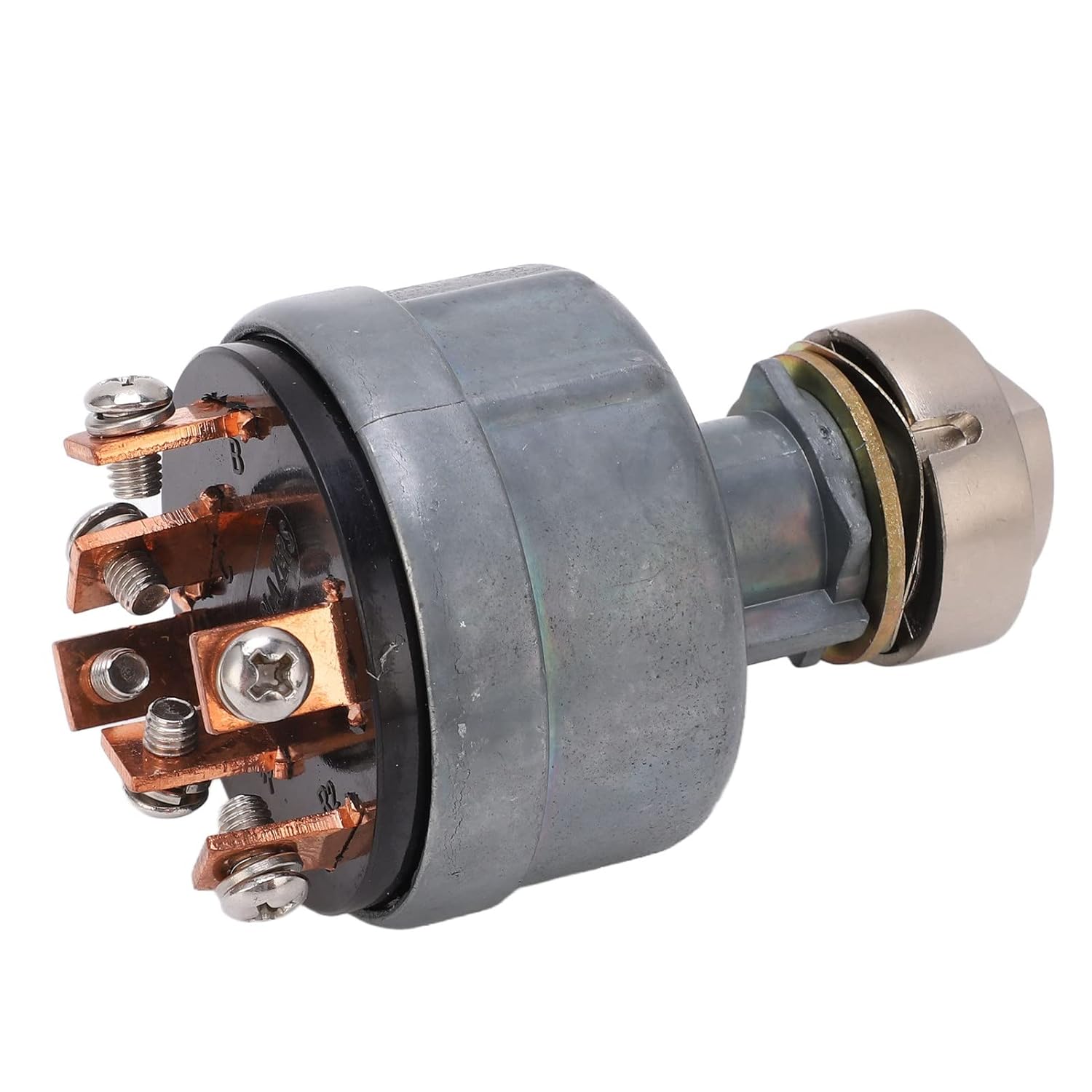 Ignition Start Switch with 2 Keys Ignition Starter Switch, 6 Pin Aluminum Alloy Red Copper for Hitachi EX200 EX200 1 Replacement Part Easy Install