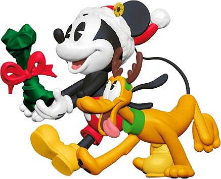 Hallmark Mickey Mouse & Pluto Keepsake Hanging Ornament, Disney