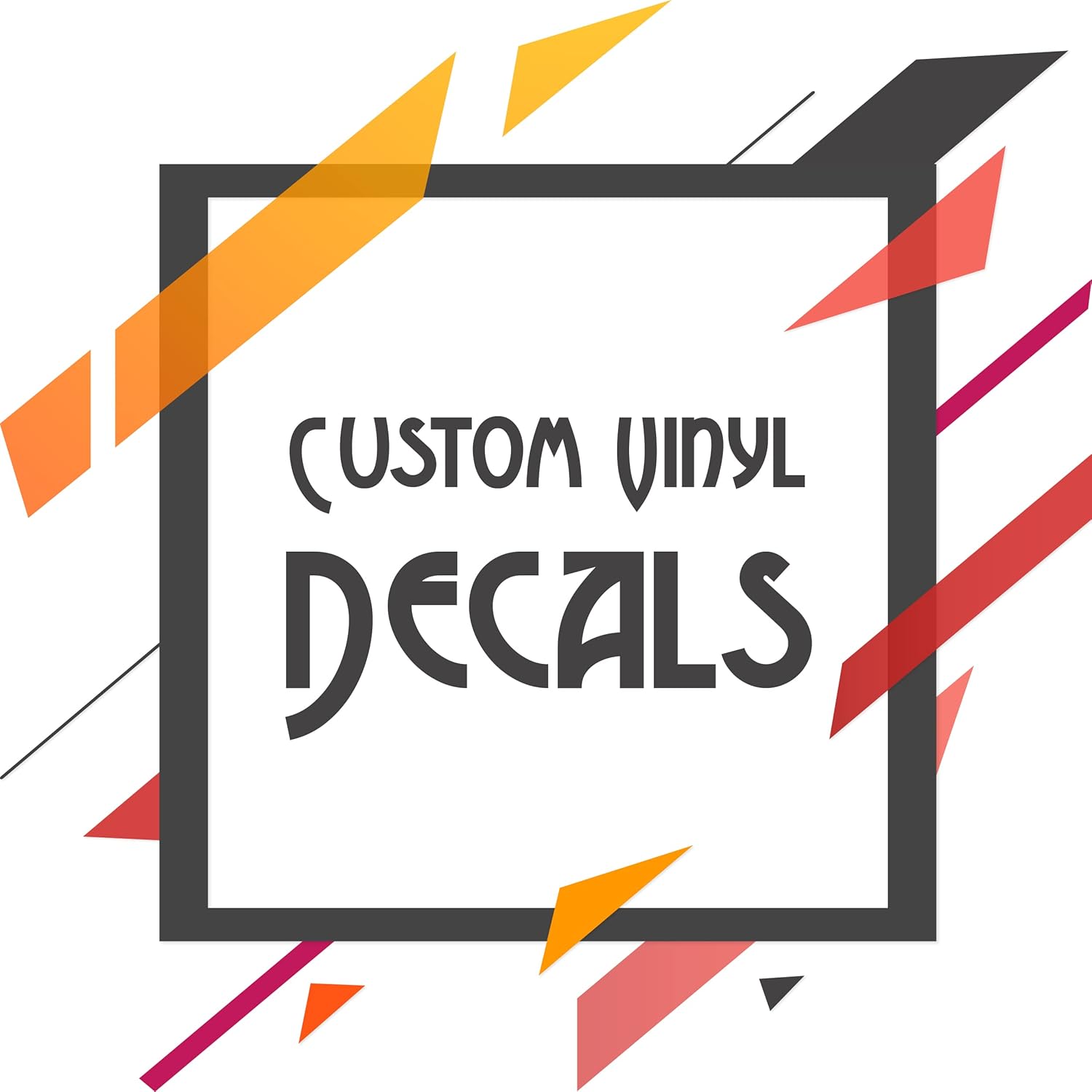 Custom Vinyl Lettering Decal 18 different fonts Make Your