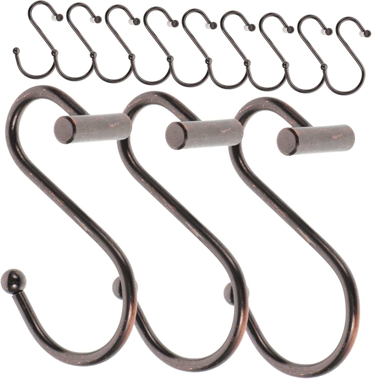 36pcs Decorative Shower Curtain Hooks Easy to Install Versatile Hangers for Bathroom Window Curtains Chic Design for Decor