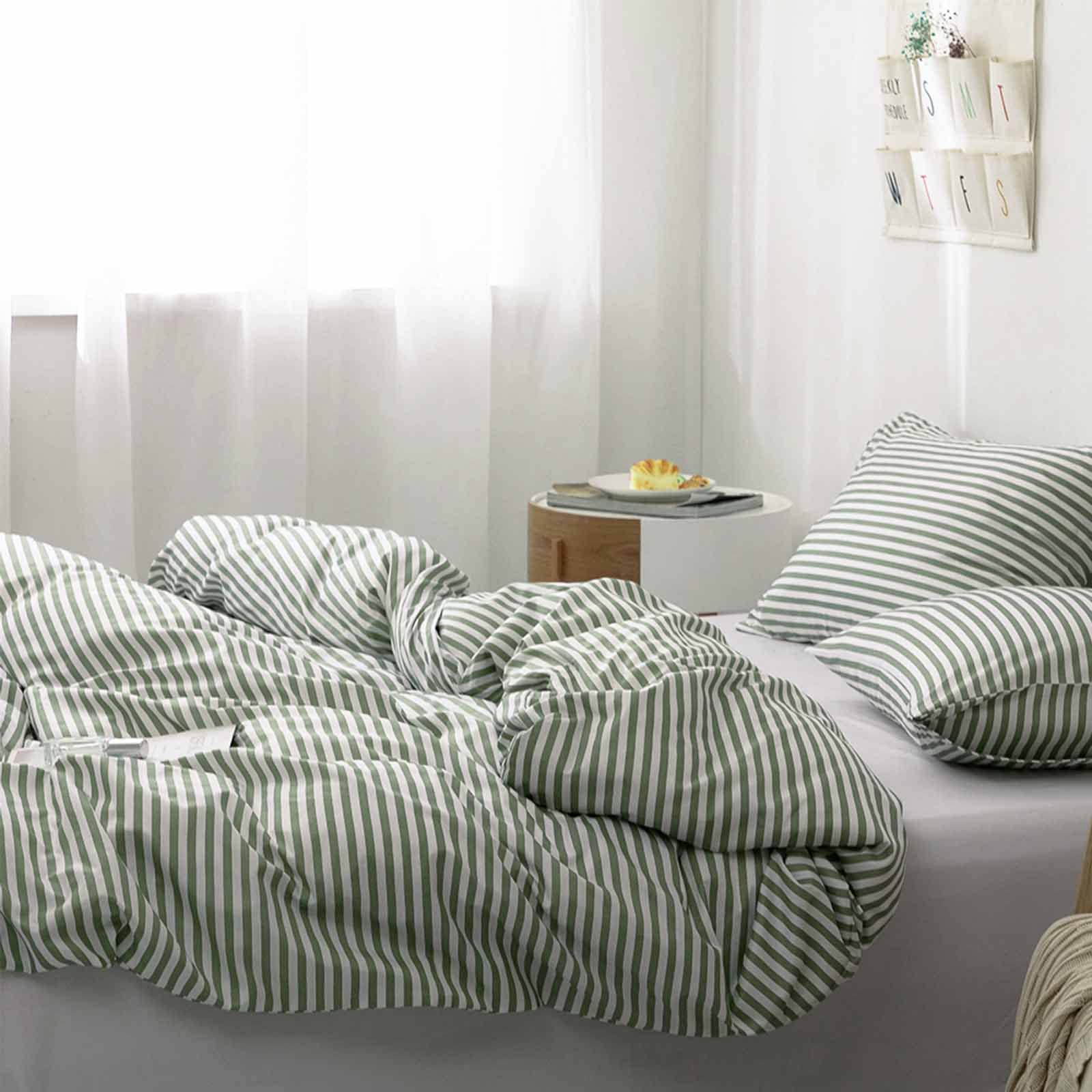 Amazon.com: Striped Duvet Cover Queen 