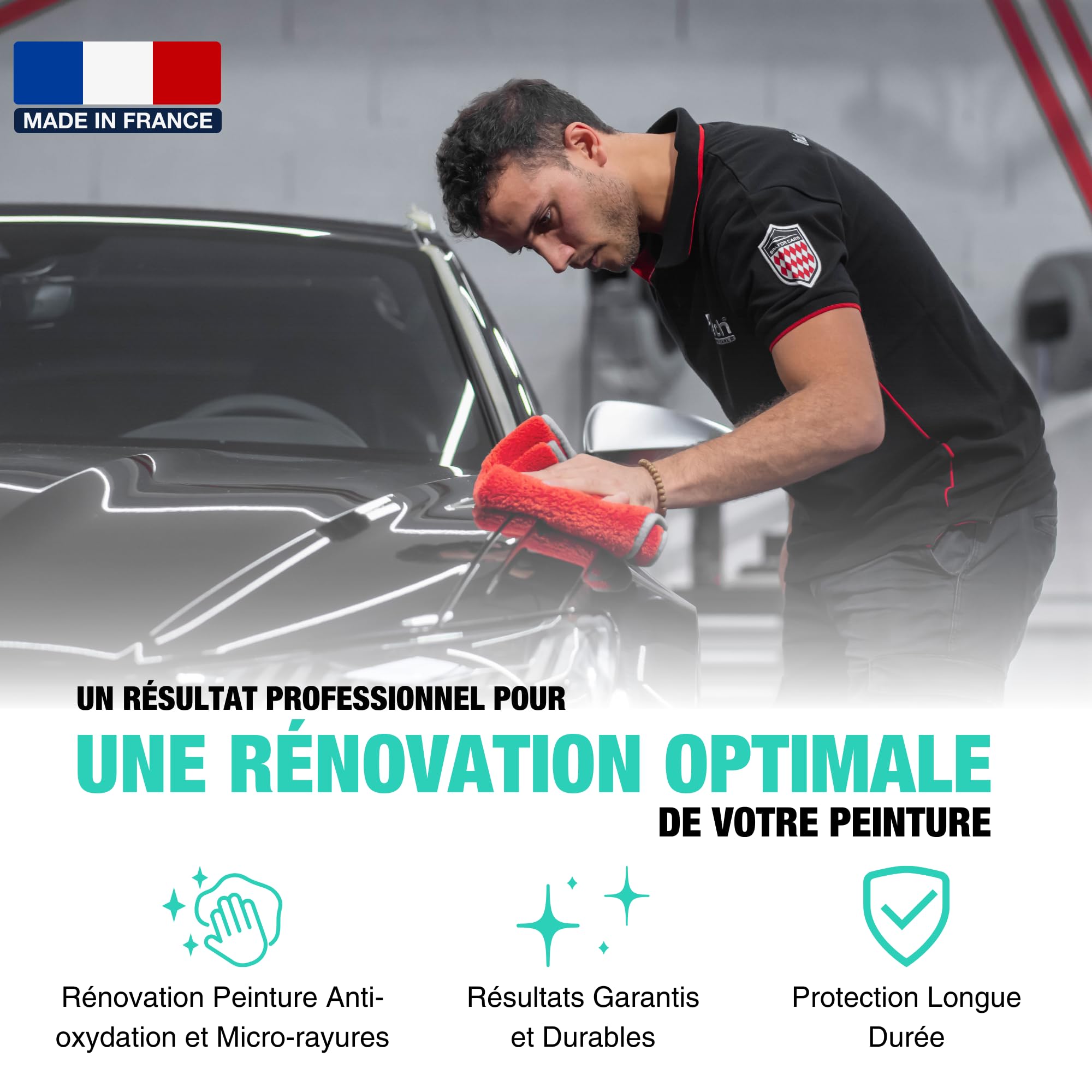 ProTechMC | Rénovateur de Peinture pour Voiture | Efface Rayure Voiture | Ravive la Peinture | Anti Rayure Voiture Compatible avec Toutes Peintures (Hors Mates) | sans Rinçage | Made in France | 500ML