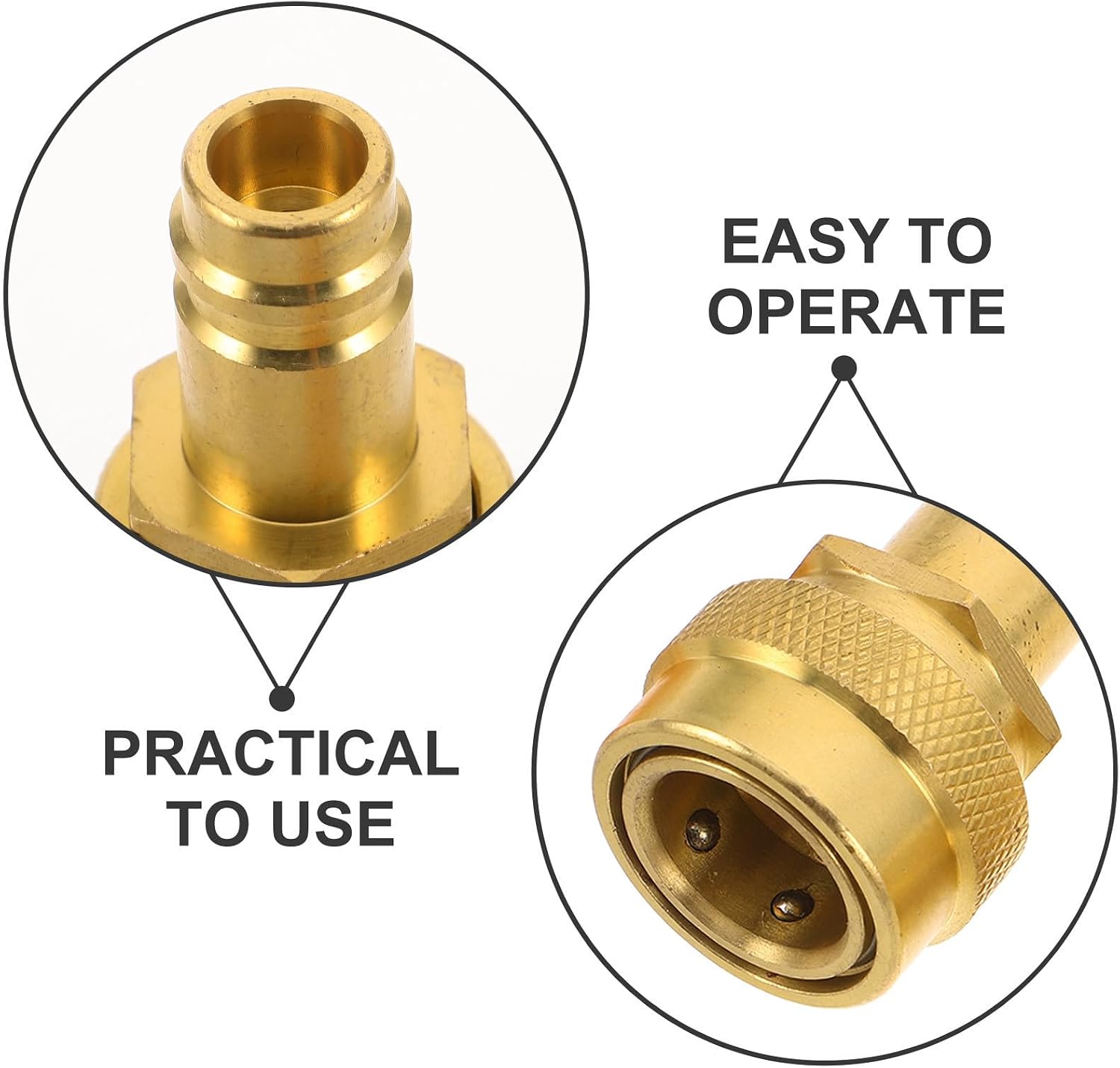ORFOFE Conversion Kit R1234yf Quick Coupler Adapter Copper