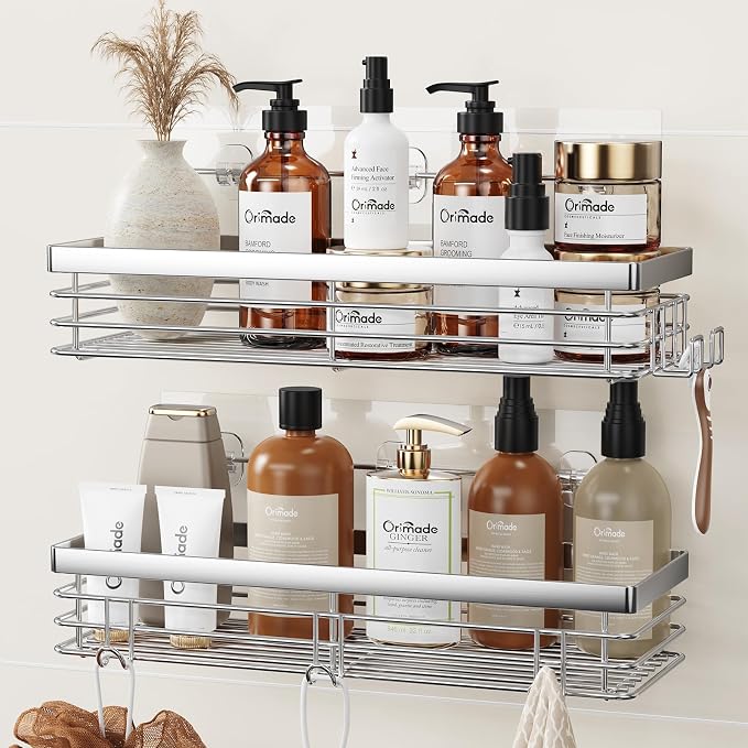 Orimade Shower Caddy Stainless Steel 2-Pack