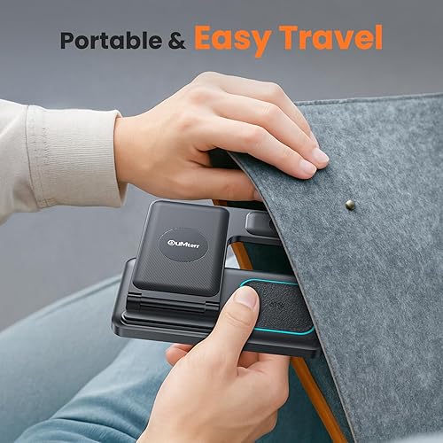 Miniatura 7 de DUMTERR Estación de carga 3 en 1 para Apple, cargador inalámbrico para iPhone 17 16 15 14 13 12 11 Pro Max, estación de carga inalámbrica plegable