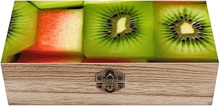 Kiwi Watermelon Wooden Storage Box Exquisite Durable Wood Gift Case Sturdy Vintage Jewelry Wooden Chest for Art Hobbies Storage Keepsake Gift