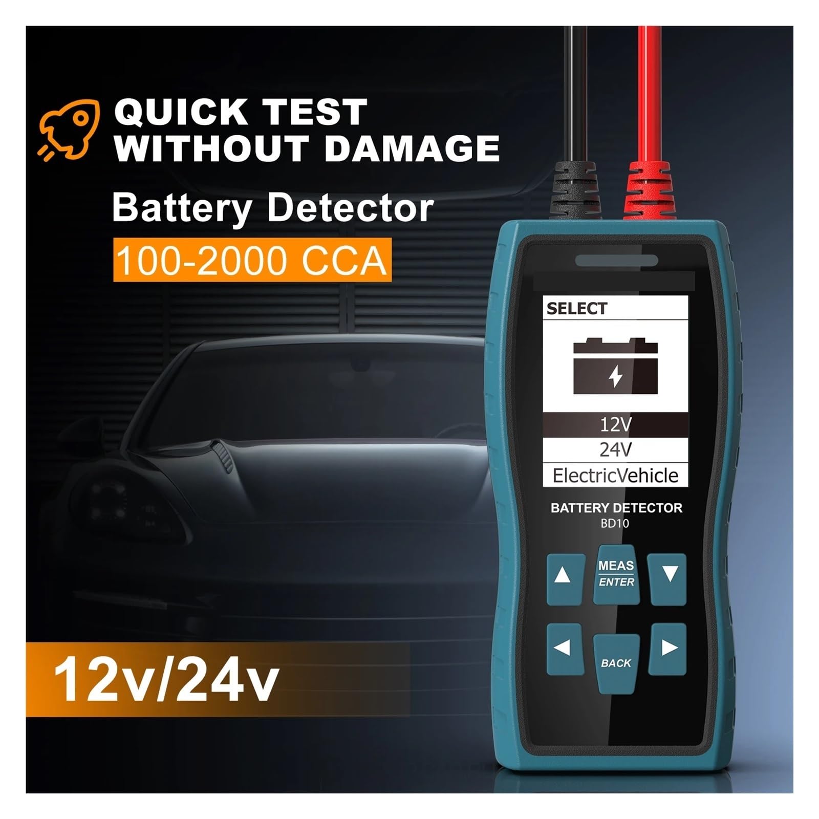 12V/24V Batterie Innenwiderstandstester Hochpräziser AC Säure Lithium Blei Autobatterie Kondensatortester