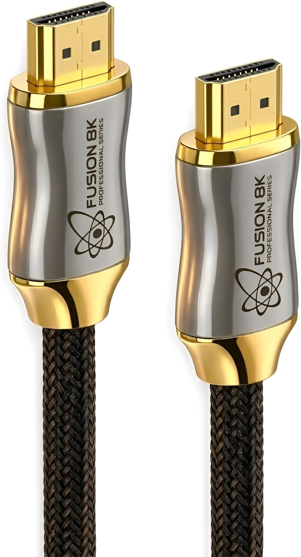 - Fusion8K Certified HDMI 2.1 Cable 48Gbps 15 Feet - 10K 8K@60Hz 4K@120Hz 144Hz | eARC HDR10 Dolby Vision HDCP 2.3 | Braided Cord for PS5, Xbox Series X, Apple TV 4K, Roku, OLED TV