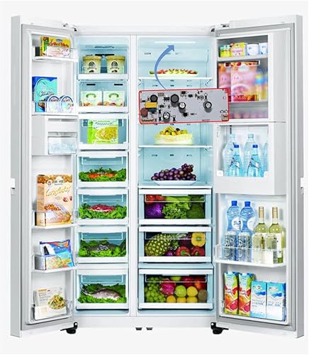 Miniatura 5 de 1 juego de luces LED principales W10515058 y 1 unidad W10515057 para frigorífico y congelador con lente cónica y bisel, sustituye a WPW10515057