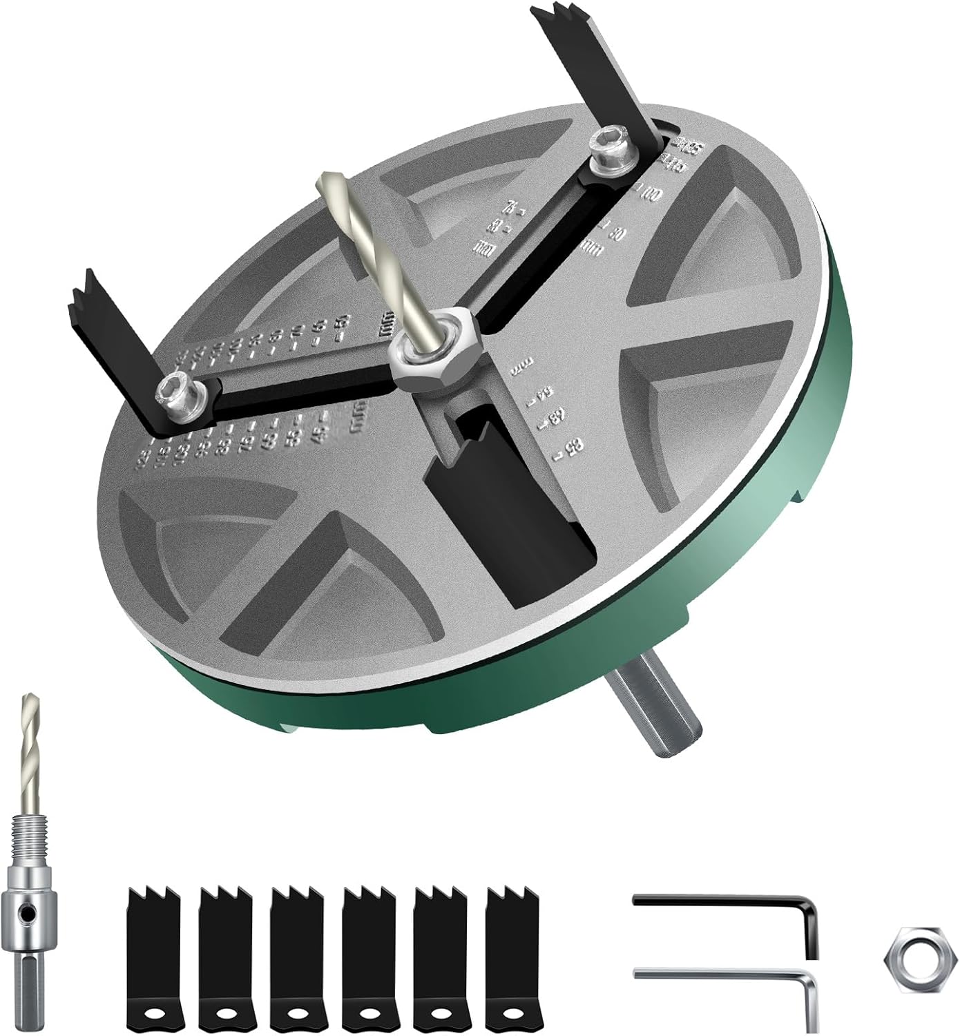 Adjustable Hole Saw for Woodworking, Adjustable Hole Cutter for 5",4 1/