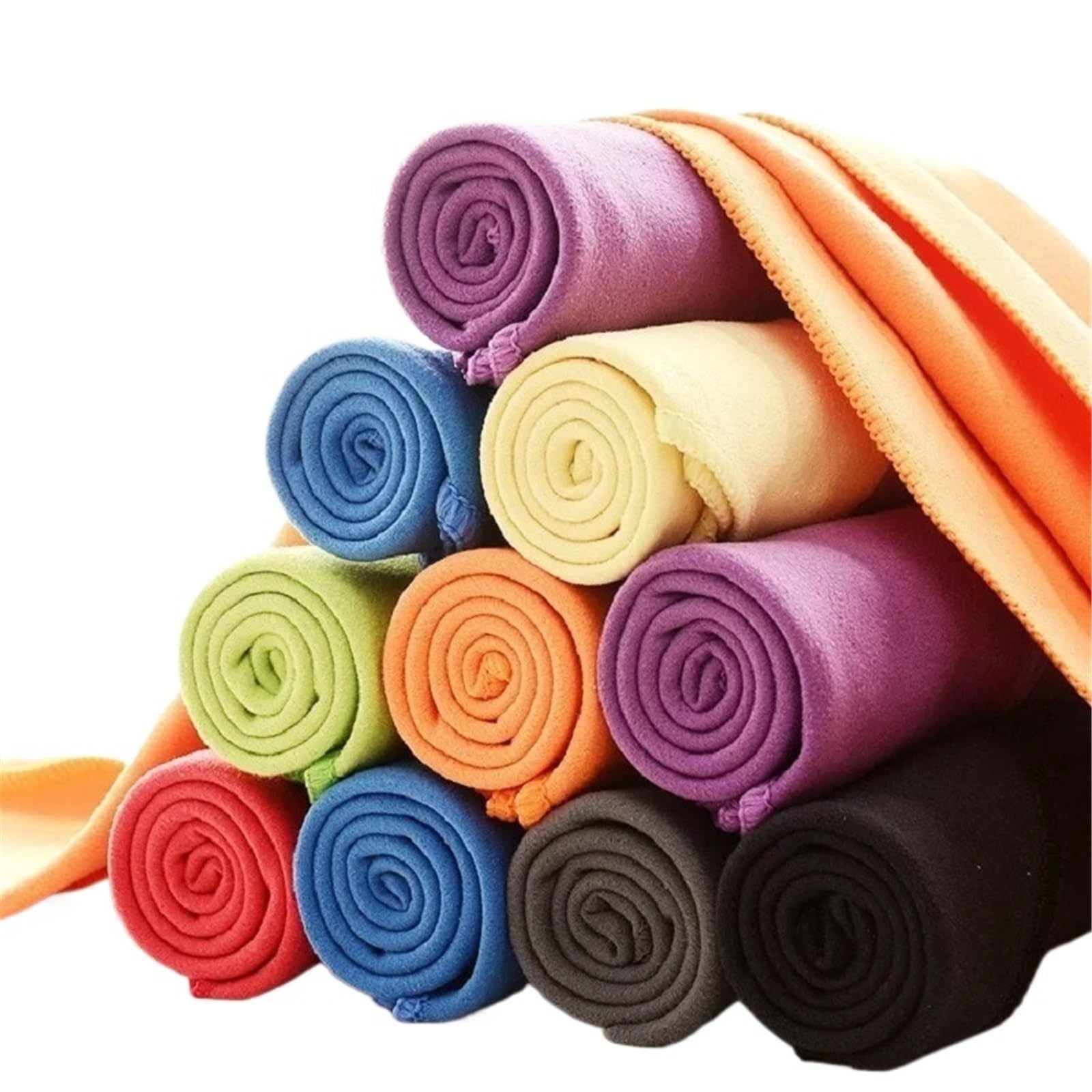 Toalla Gimnasio Toallas de Camping absorbentes de Secado rápido, Microfibra, ultrasuaves, compactas, for Gimnasio, natación y Playa.(Sky Blue,80x130cm)