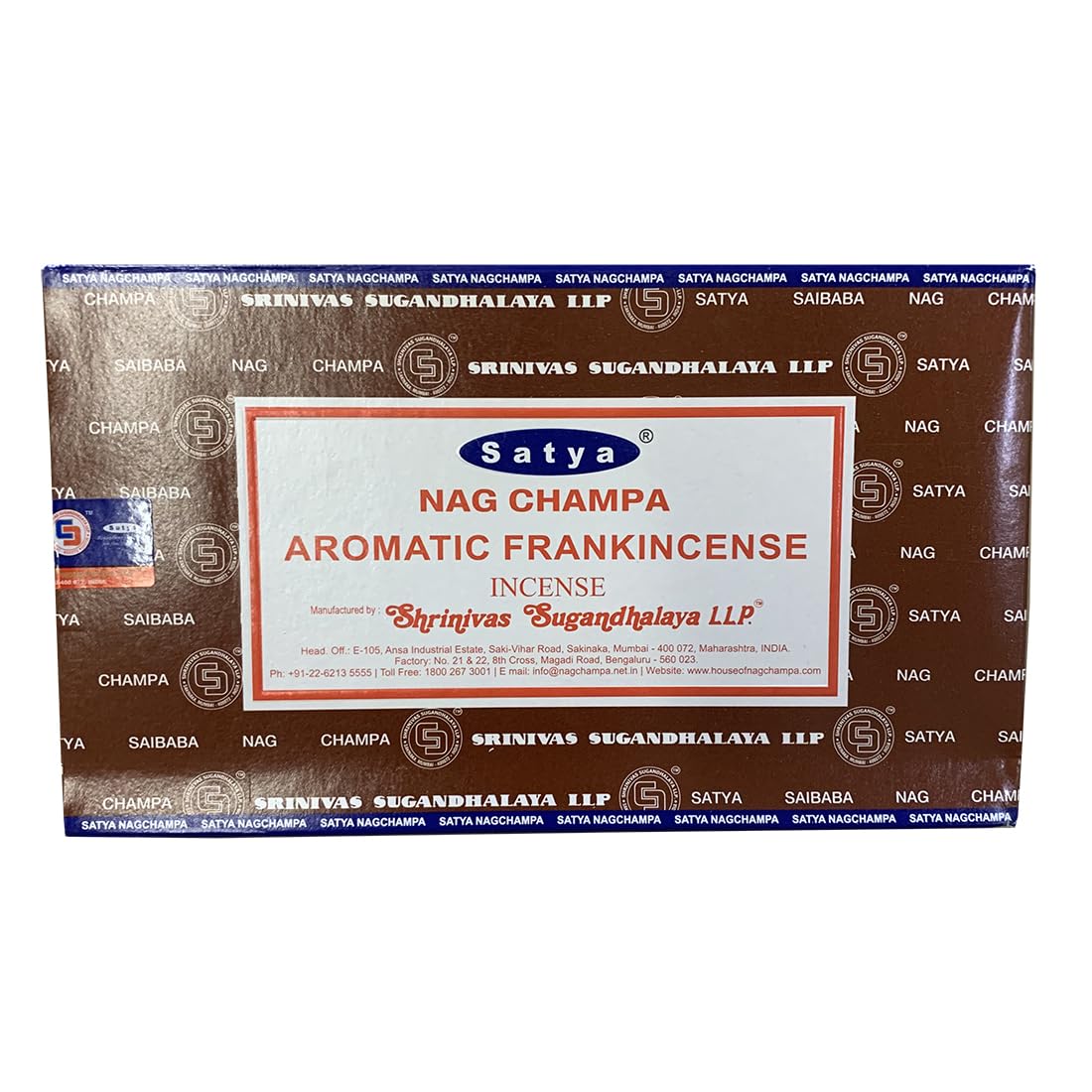 Giftlocaluk Resinous, Spicy, Church-Like Incense Satya Frankincense Incense Sticks - Natural Hand-Rolled Resin Aroma For Purity & Reflection | Eco-Friendly Packaging - Cosy Winter Evenings, Seasonal Home Fragrance