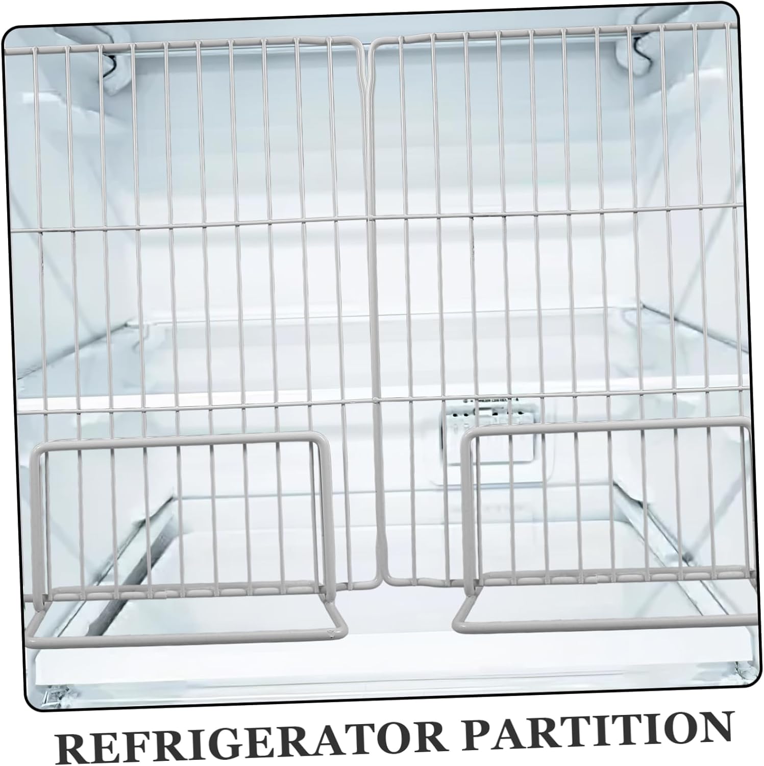 Gadpiparty Divider Refrigerator Iron Mesh Shelf Partition Cabinet Divider for Efficient Storage Strong Durable Design for Organizing Freezers and Fridges Easy Installation