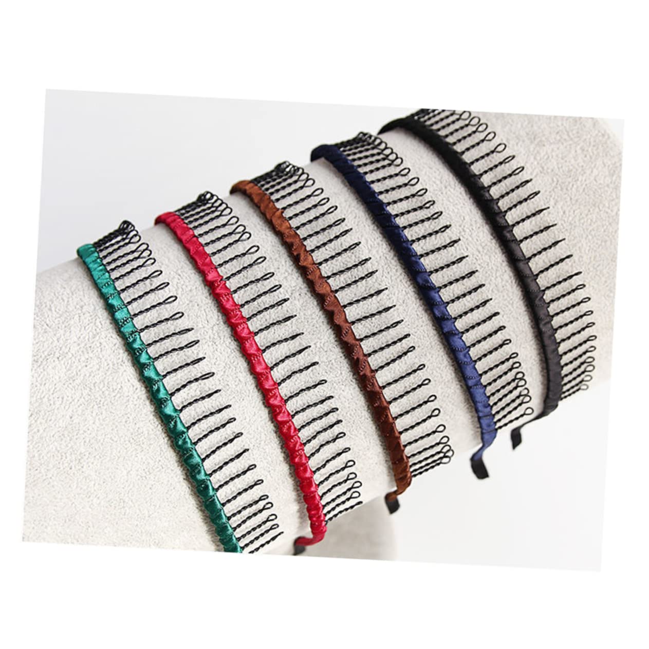 FOMIYES 21piezas Diadema Antideslizante Dientes Metálicos Para Mujeres Accesorios De Maquillaje y Deportes Para Lavar La Cara y Decorar El Cabello