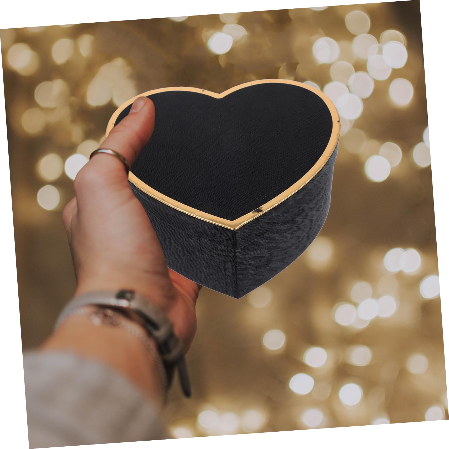 VALICLUD 9stücke Herzförmige Geschenkboxen Verpackung Für Valentinstag Hochzeiten Und Besondere Anlässe Für Süßigkeiten Schmuck Und Kleine Schwarz