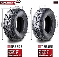 Vista 4 de WANDA - Neumáticos para UTV/ATV 23x8-11 delanteros y 24x9-11 traseros / 6PR P373 Lit Mud