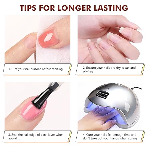 Miniatura 8 de Lilycute - Juego de esmaltes de uñas de gel de otoño, 12 colores, marrón, verde, naranja, negro, juego de esmalte de uñas de Halloween, manicura