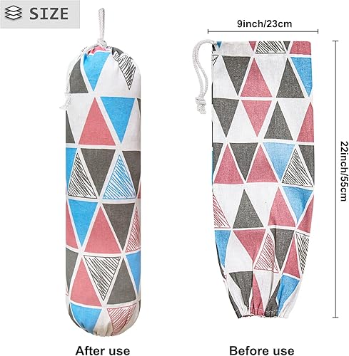 Miniatura 2 de Soporte para bolsas de plástico, organizador de bolsas de plástico para montaje en pared, organizador de bolsas de compras, dispensador grande de