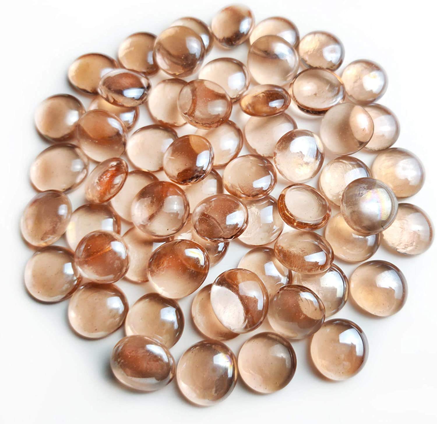 Promote Trader Decorative Stones & Pebbles 250gram Peach Light Brown for Garden Vase Fillers Aquarium Table Decor Fountain Decoration (B095P96BWH) Amazon Price History, Amazon Price Tracker