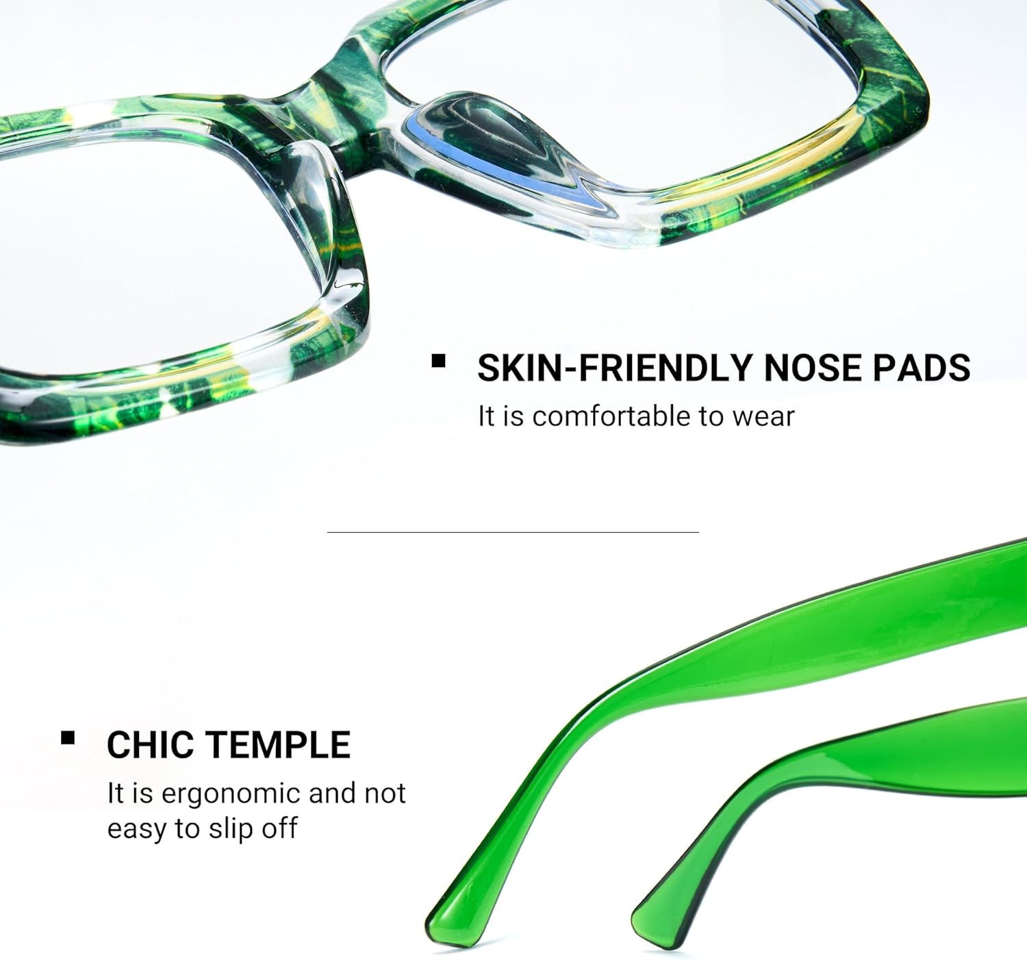 Cyxus Oversized Blue Light Glasses for Women Stylish Computer Glasses Reduce Eye Strain Anti-Migraine for Working, Shopping - Image 5