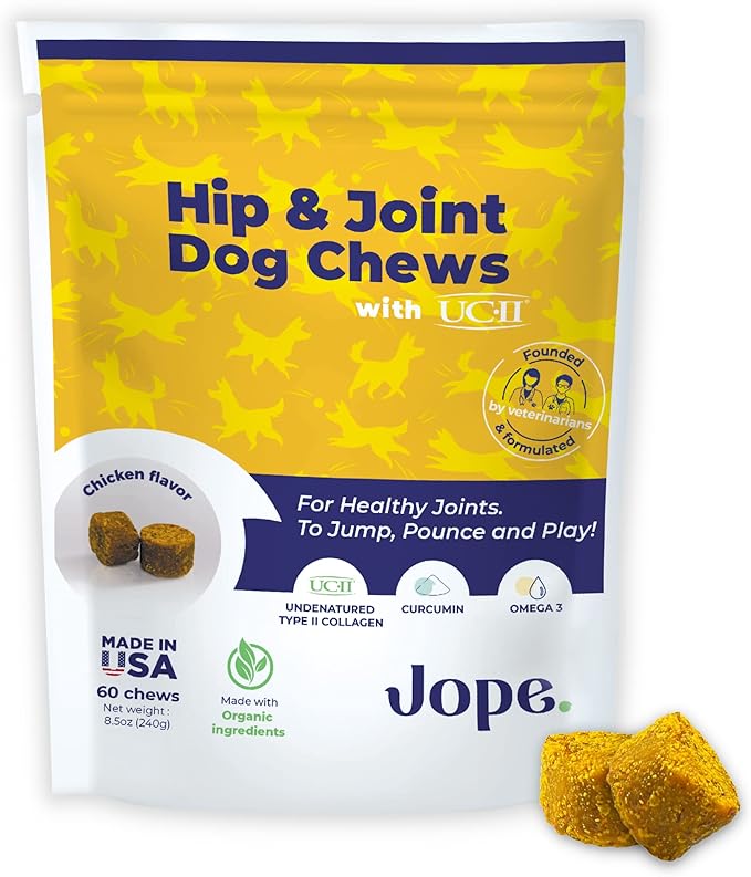Jope Hip and Joint Dog Chews with UCII® Collagen More