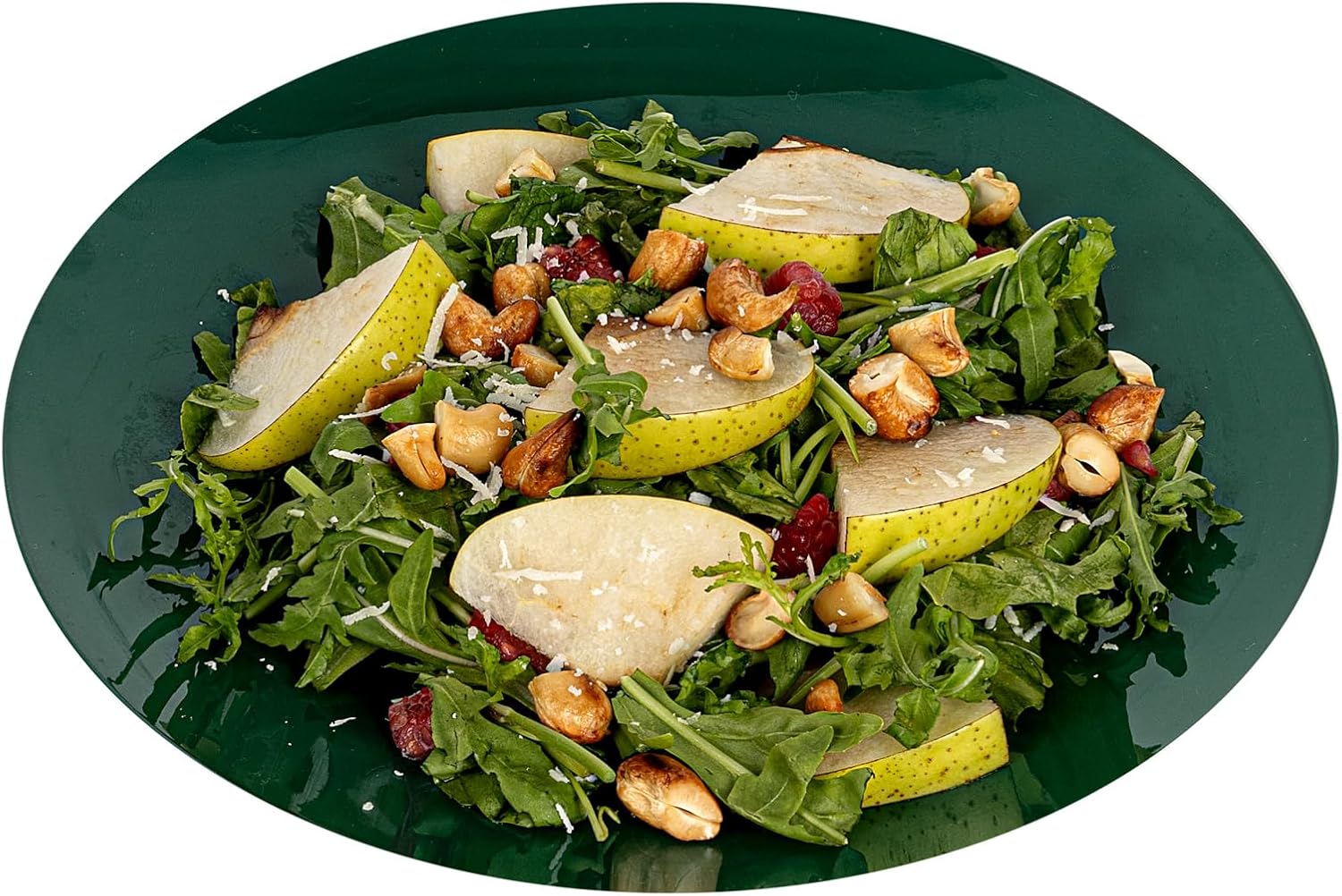 Restaurantware Moderna 9 Inch Premium Disposable Plates 40 Round Plastic Plates For Parties - Durable Heavy-duty Forest Green Plastic Dinner Plates For Warm And Cold Foods Ideal For Cafes - Image 10