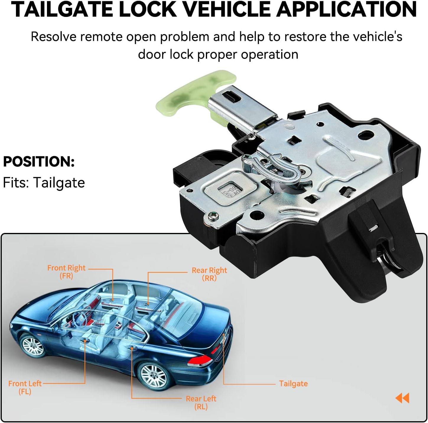 SYERAL Trunk Latch Actuator Replacement for 2007-2011 Toyota Camry Tailgate Trunk Lid Latch Lock Actuator Motor