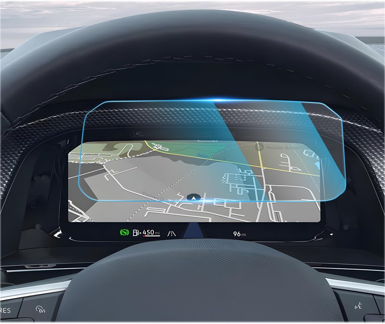 CDEFGfor 2024 Volkswagen Atlas Instrument Display Screen Protector (SE/ SEL/ SEL Premium R-Line) 10.2” Digital Cockpit Pro Instrument Panel for 2024 VW Atlas Accessories Dashboard Cover (10.2 Inch